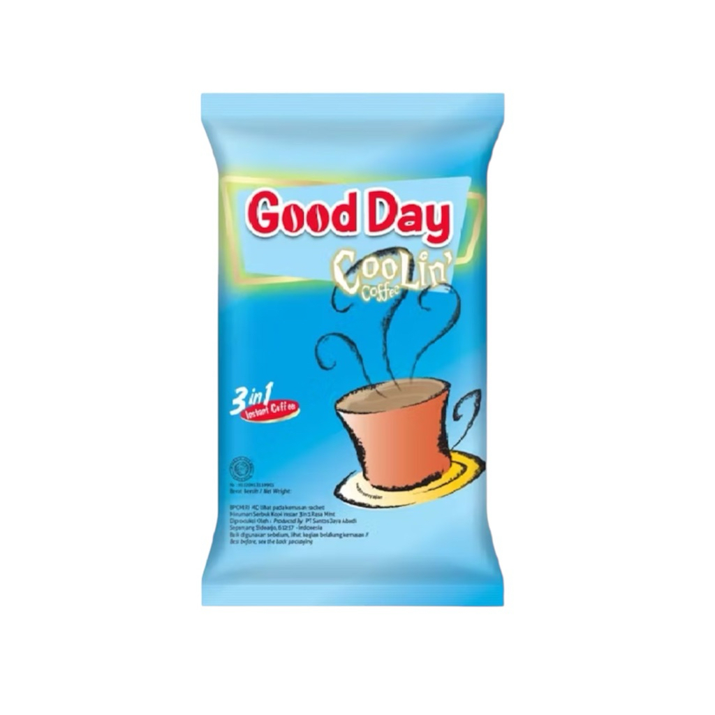

Good Day Coolin Coffee 1 Renceng isi 10 Sachet