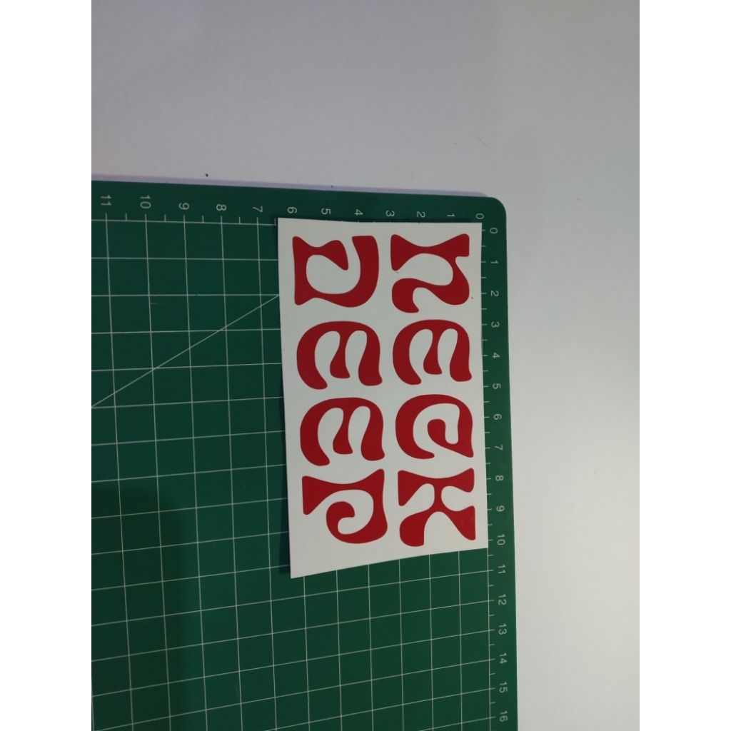 

stiker cutting neck deep