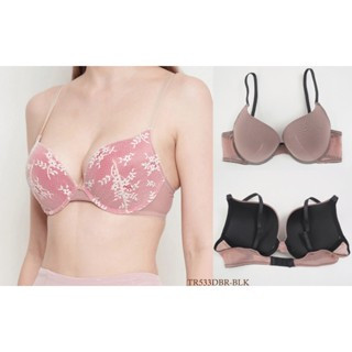 Bra Wanita Kawat Underwire Busa Sedang Cenderung Tebal  Full Cup TORI Polos 36B Pakaian Dalam /Women
