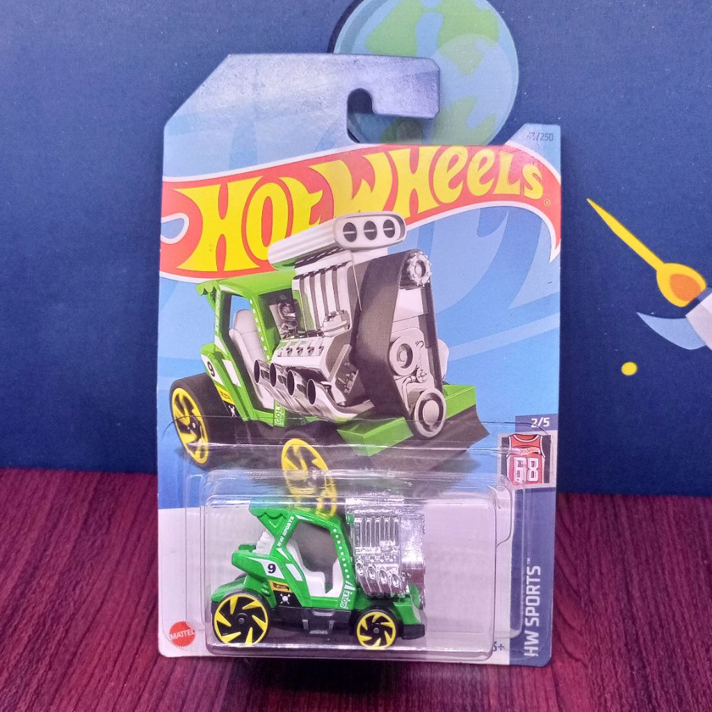 Hot Wheels Tee'd Off 2 Hijau HW Sports 2014 Diecast Mobil Golf Unik Mainan Anak Cowok
