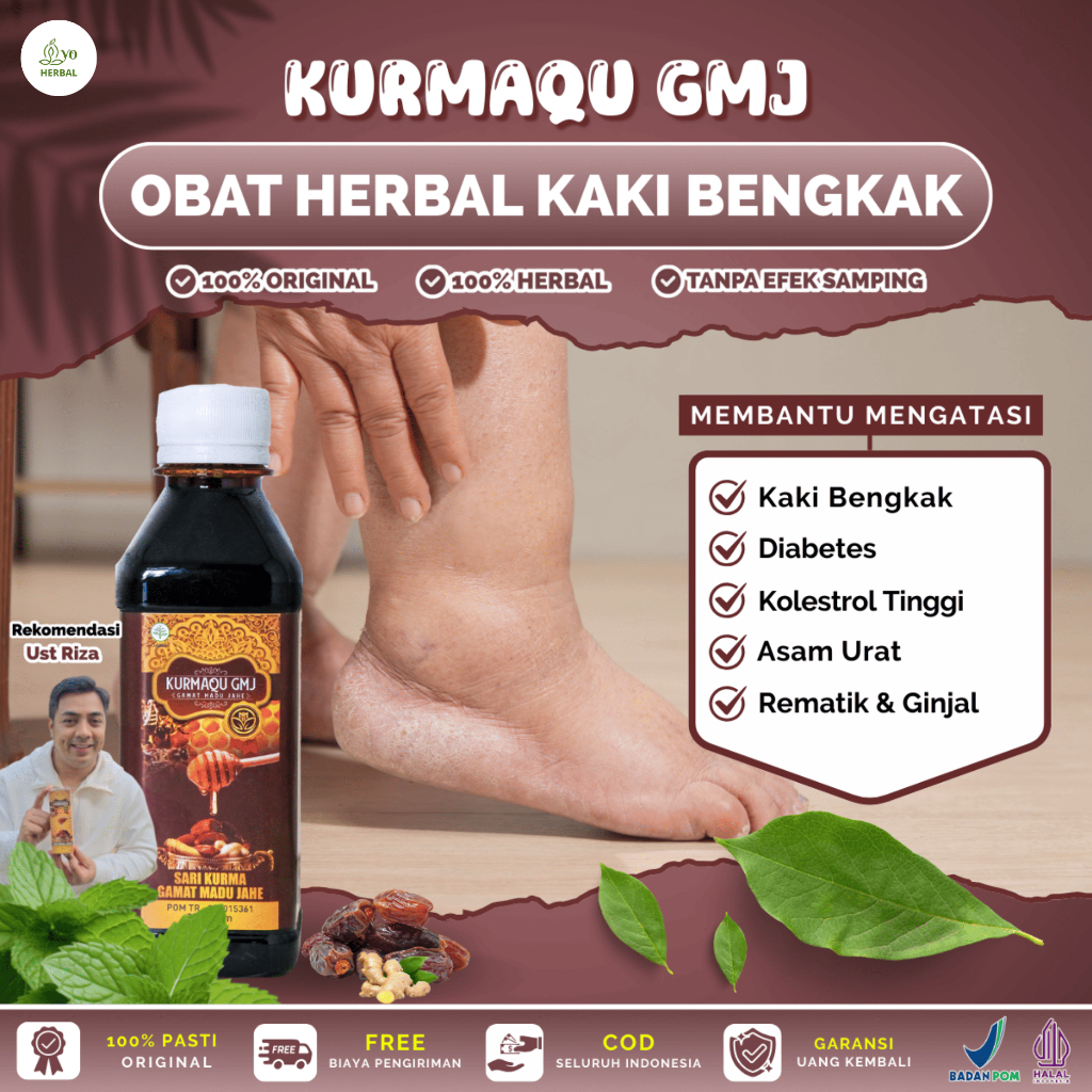Kurmaqu Untuk Kaki Bengkak, Diabetes, Kolestrol Tinggi, Asam Urat, Rematik, Jantung, Ginjal, Kaki Be