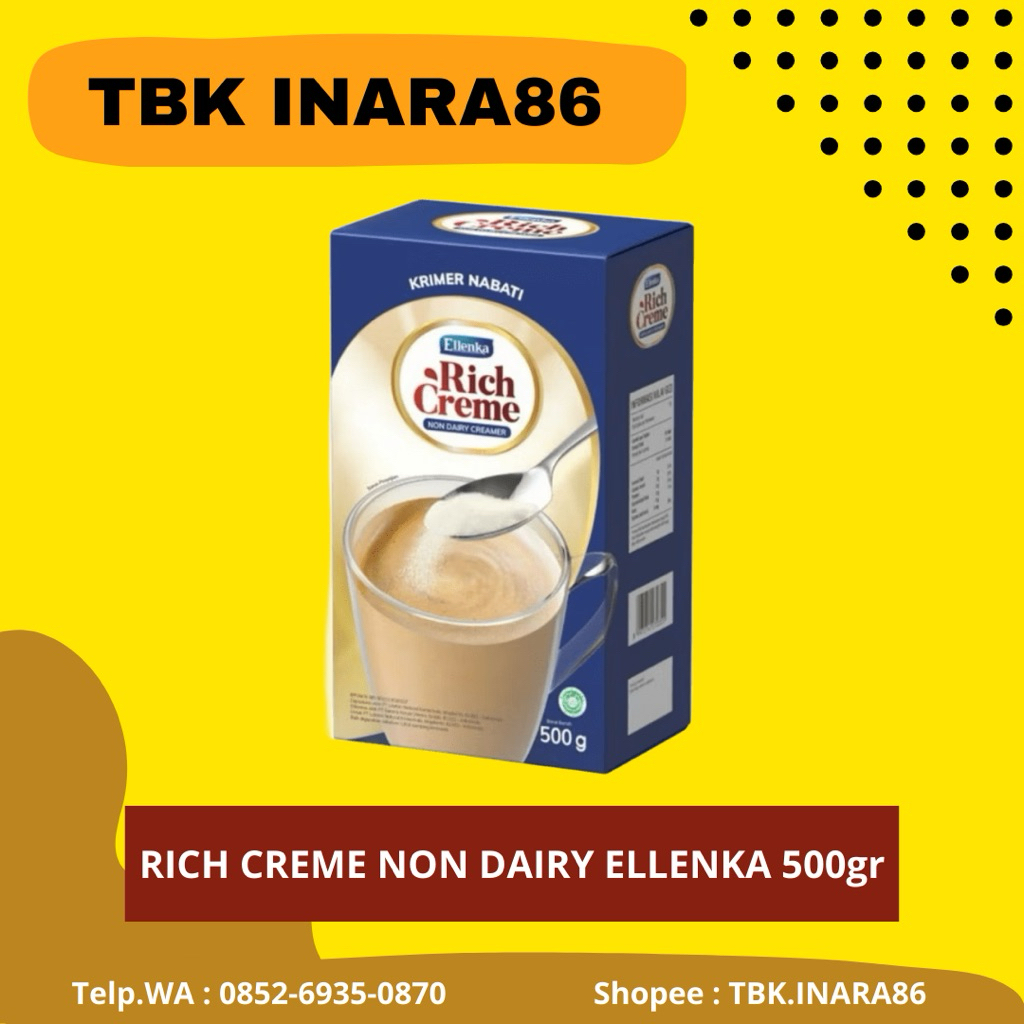 

Creamer Bubuk Ellenka Rich Creme 500g – Non Dairy Krimer Premium