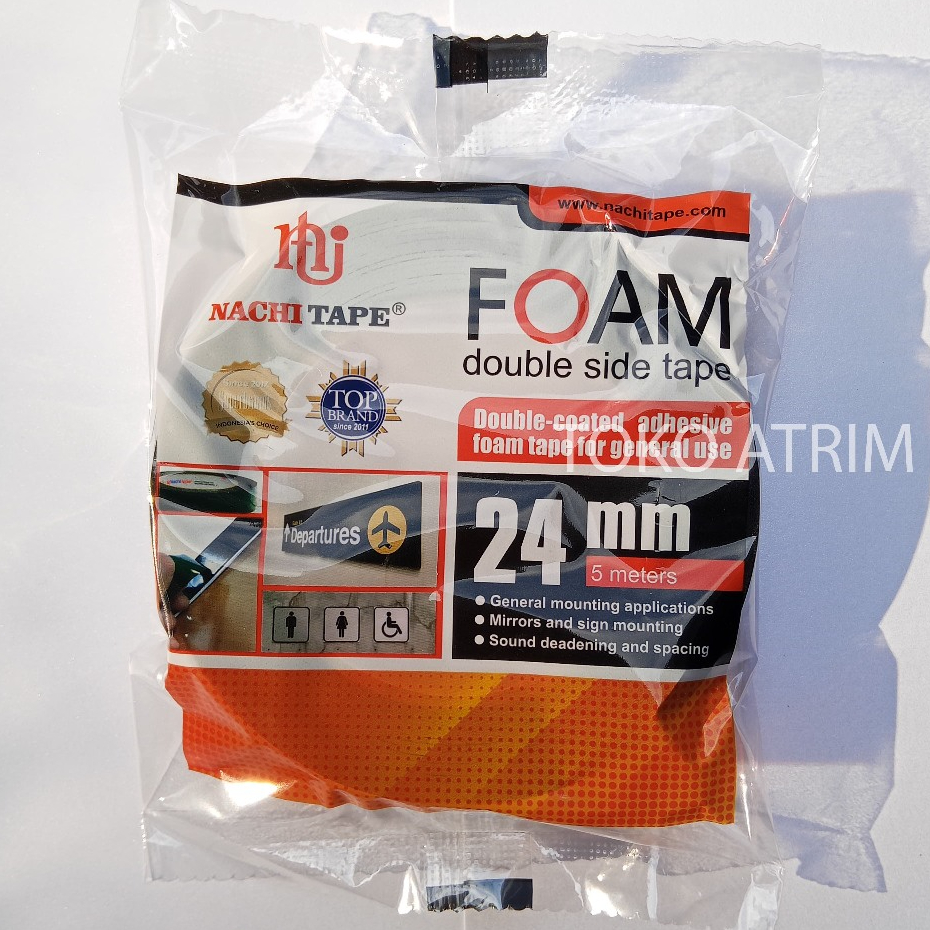 

Nachi Isolasi Double Tape Foam 24 mm | Double Tape Busa Gabus Nachi