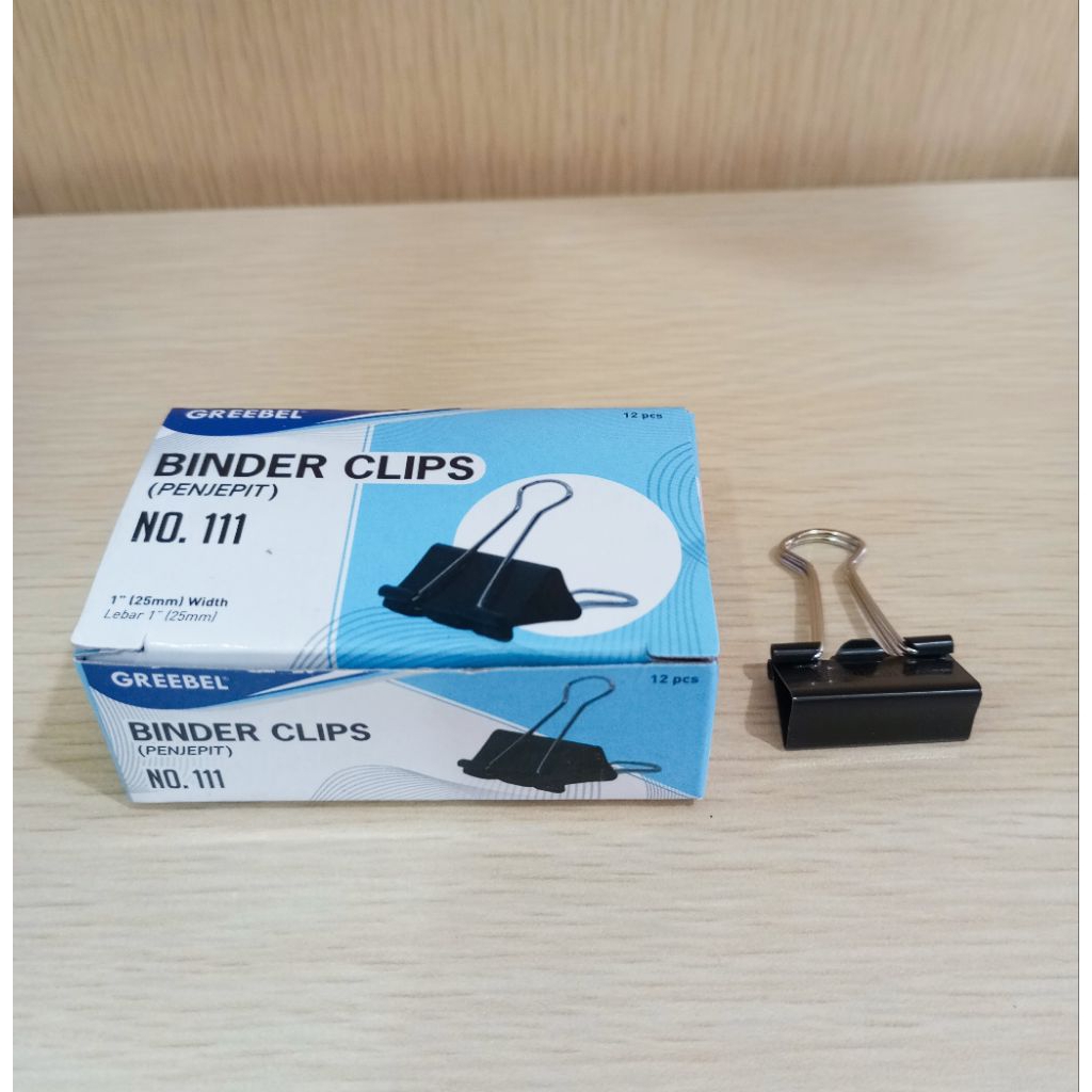 

(12PCS) BINDER CLIP GREEBEL NO.111 PACK
