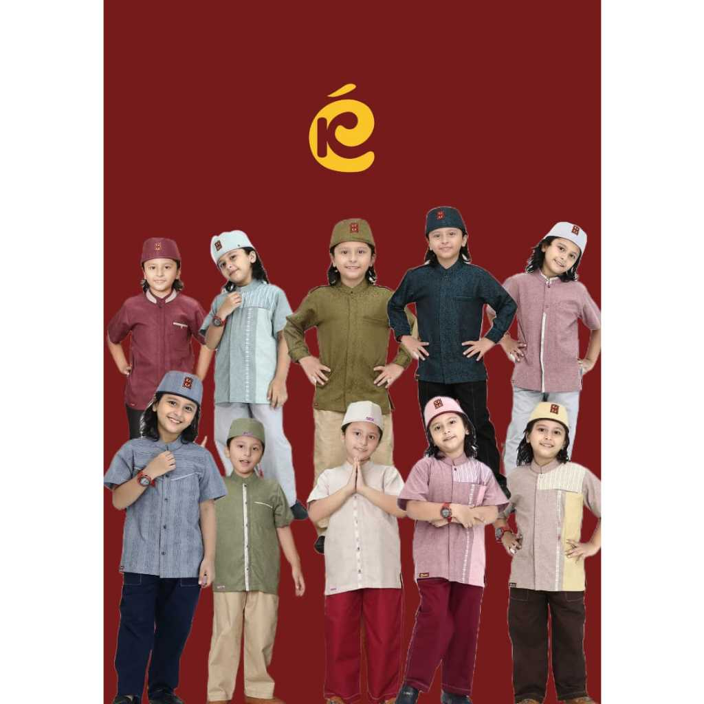 KEKE - SALE KOKO ANAK LAKI- LAKI SETELAN BUSANA MUSLIM ANAK DAILY SIZE 0-5