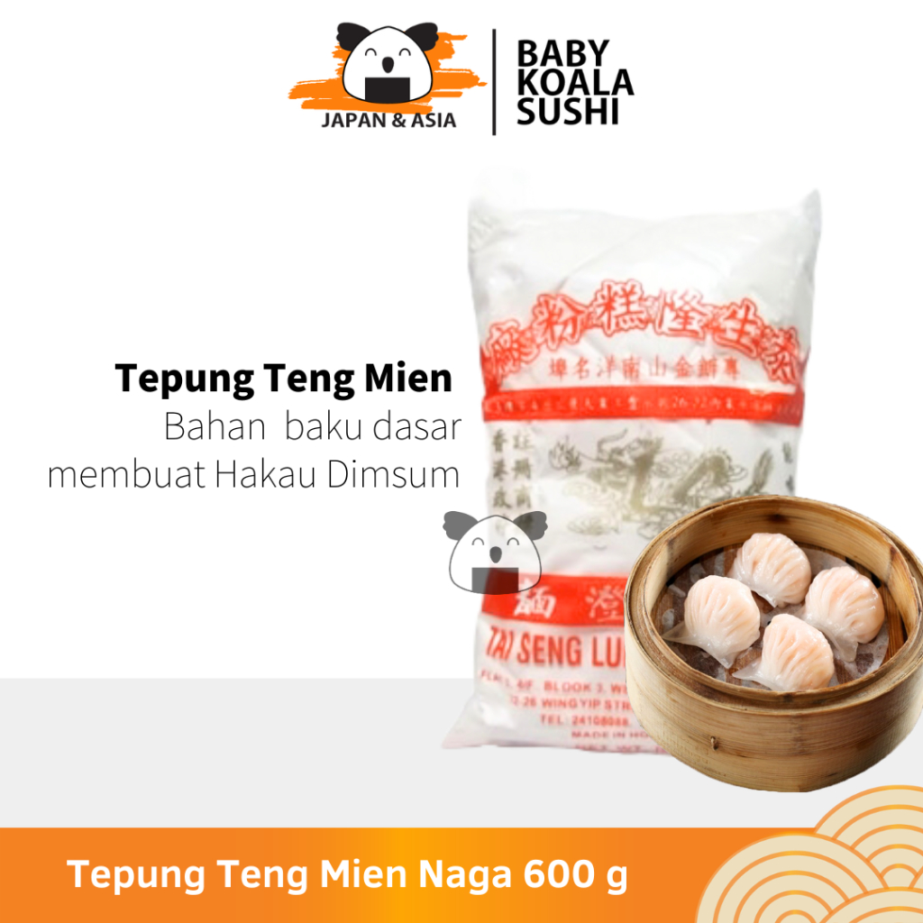 

TEPUNG TENG MIEN Tangmien 600 g │ Bahan Kulit Hakau CAP NAGA