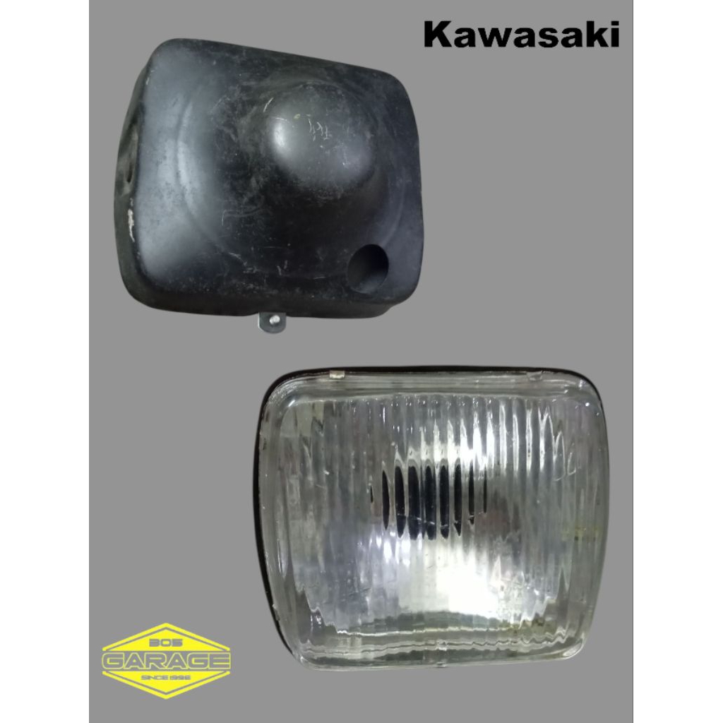 head lamp headlamp lampu depan reflektor lampu depan Kawasaki Binter mercy merzy kz200 nos kondisi s