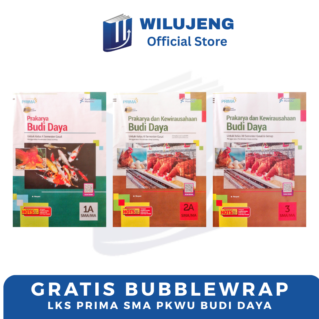 LKS Hayati Prakarya & Kewirausahaan PKWU BUDI DAYA Kelas 10, 11, 12 Semester Ganjil & Genap SMA MA P