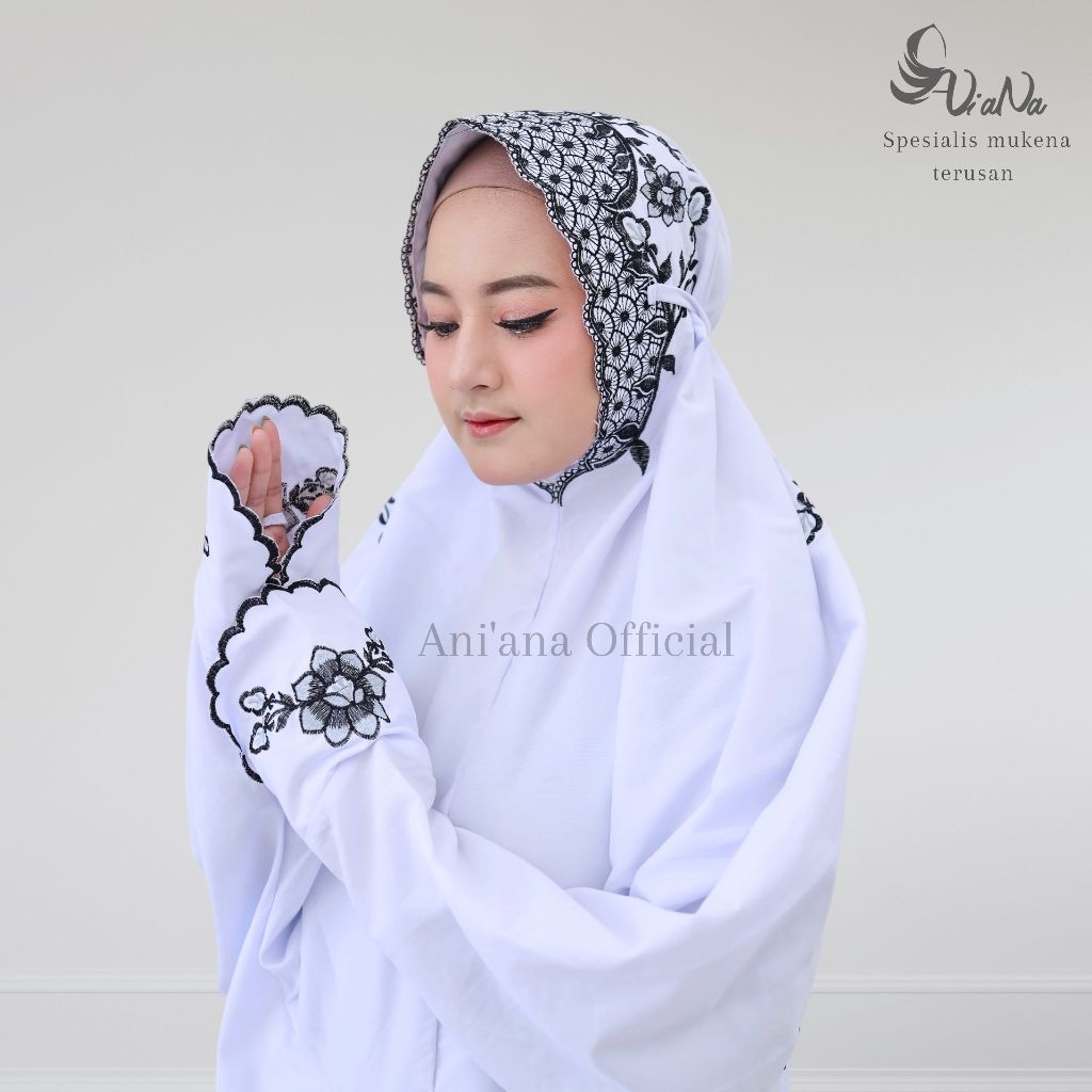 Ani'Ana Official - Mukena Polino Silk Santri Putri Original