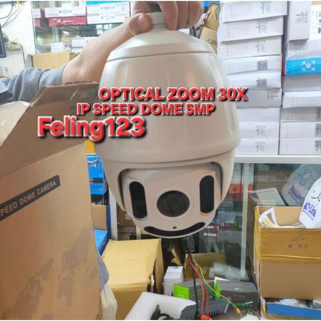 IP Cam Camera High Speed Dome PTZ 1080P 5MP 30X Zoom Optical IR Led