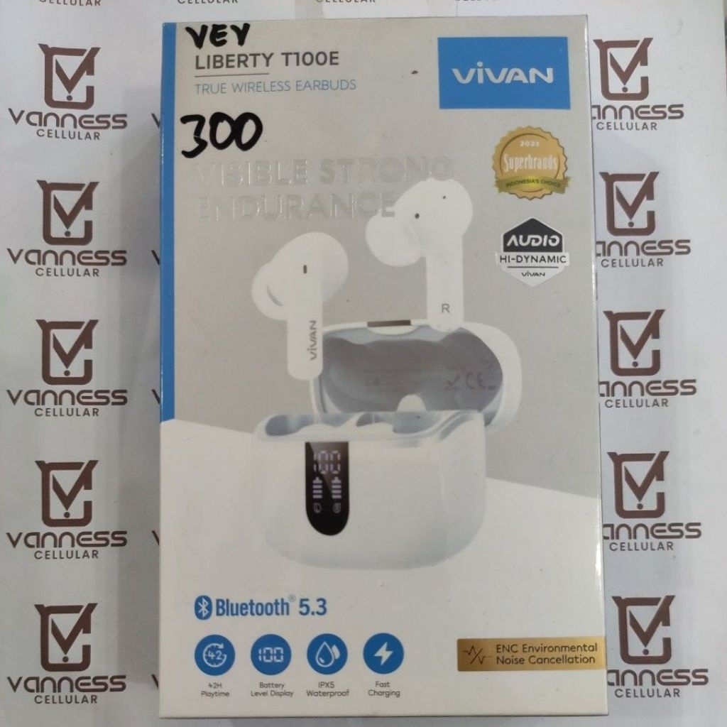 WIRELESS EARBUDS VIVAN BLUETOOTH T100E