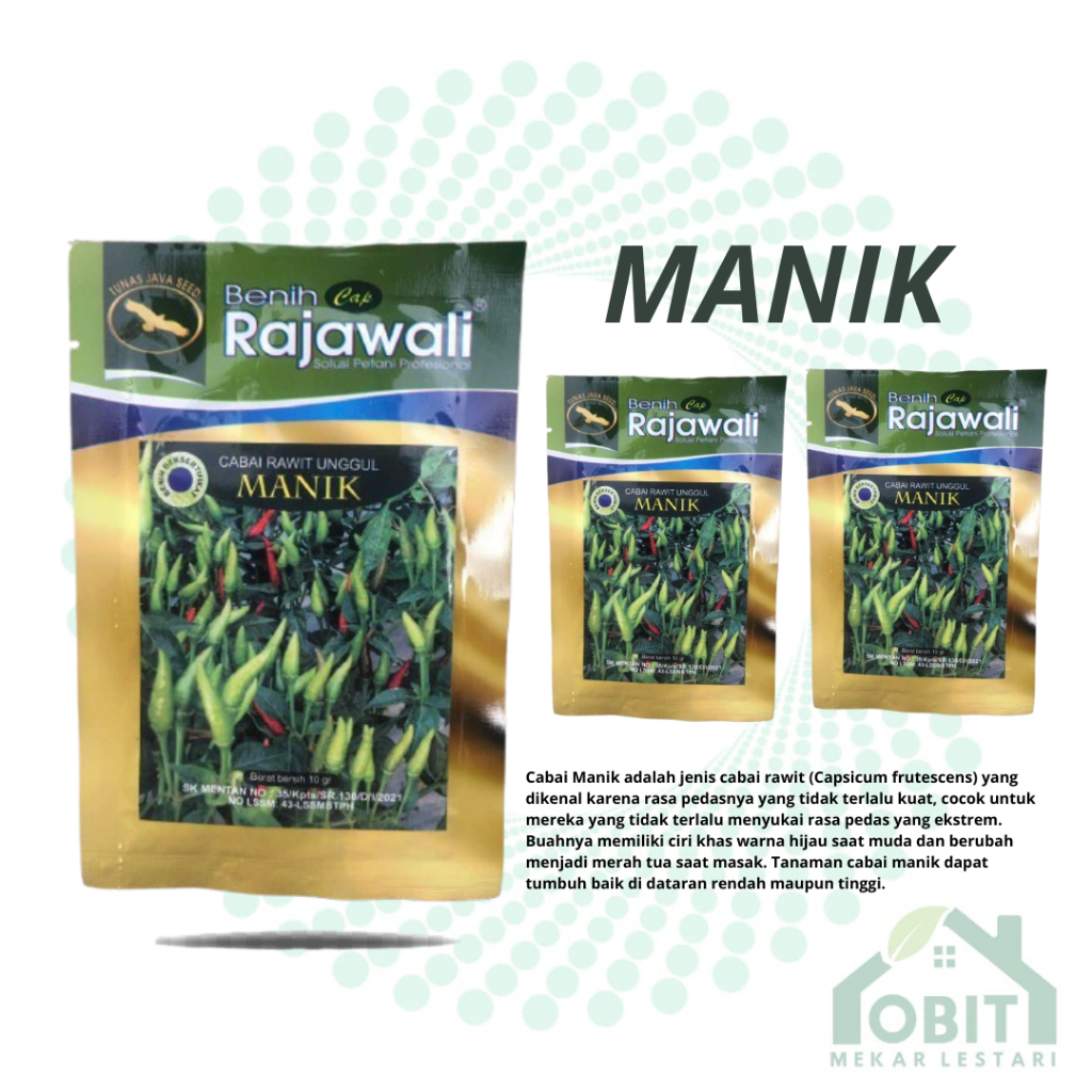 Benih Bibit Cabai Rawit Unggul / Bibit Cabe Rawit Manik ORIGINAL KEMASAN PABRIK
