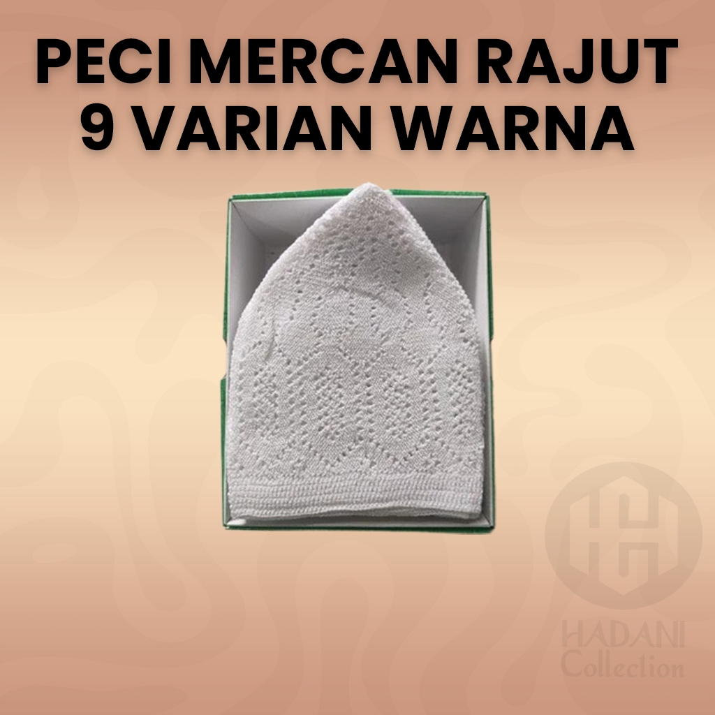 Peci Mercan Rajut Turki