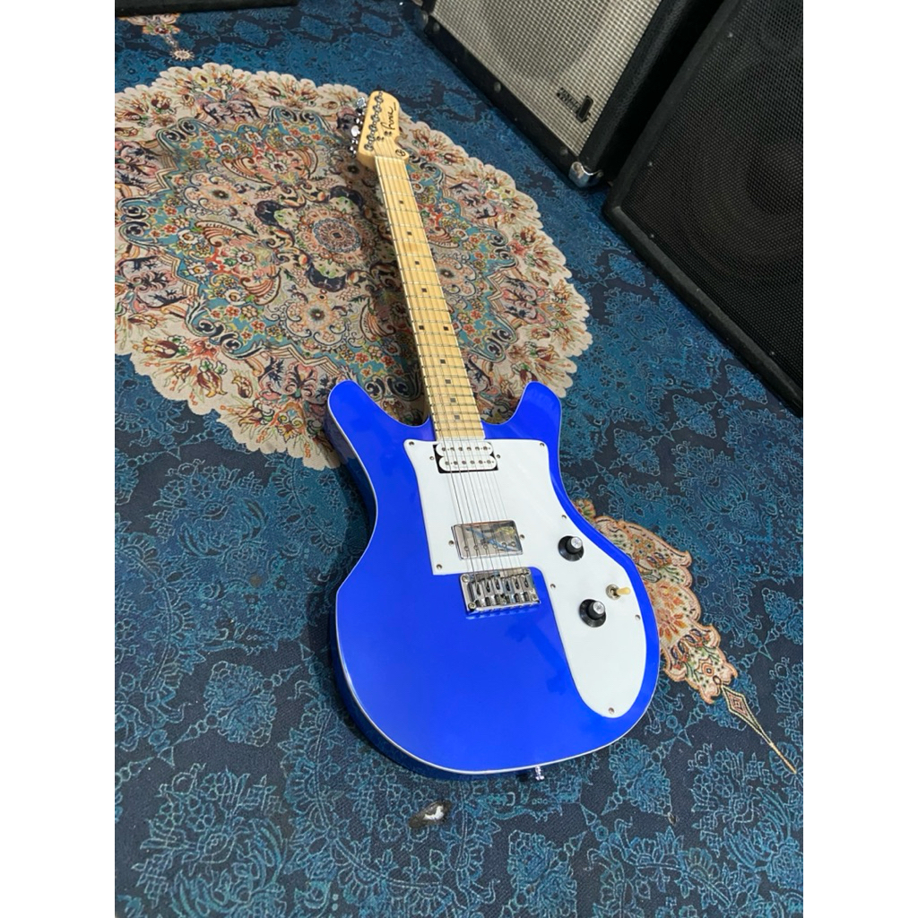 Gitar Homer Mohawk The Blue Made In Indonesia