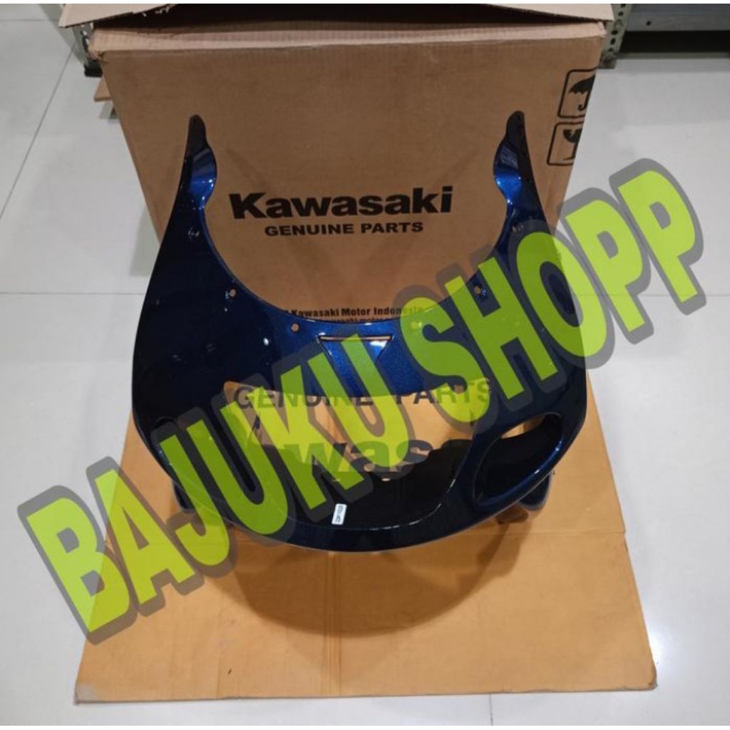 COVER LAMPU FAIRING ATAS NINJA RR OLD BIRU NAVY/BIRU DONGKER