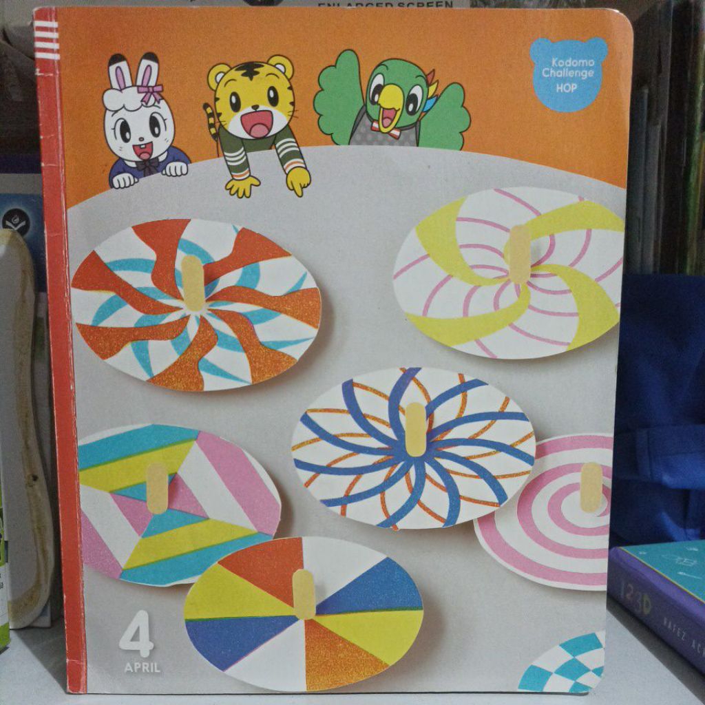 buku majalah kodomo challenge edisi 4 April Shimajiro benesse preloved