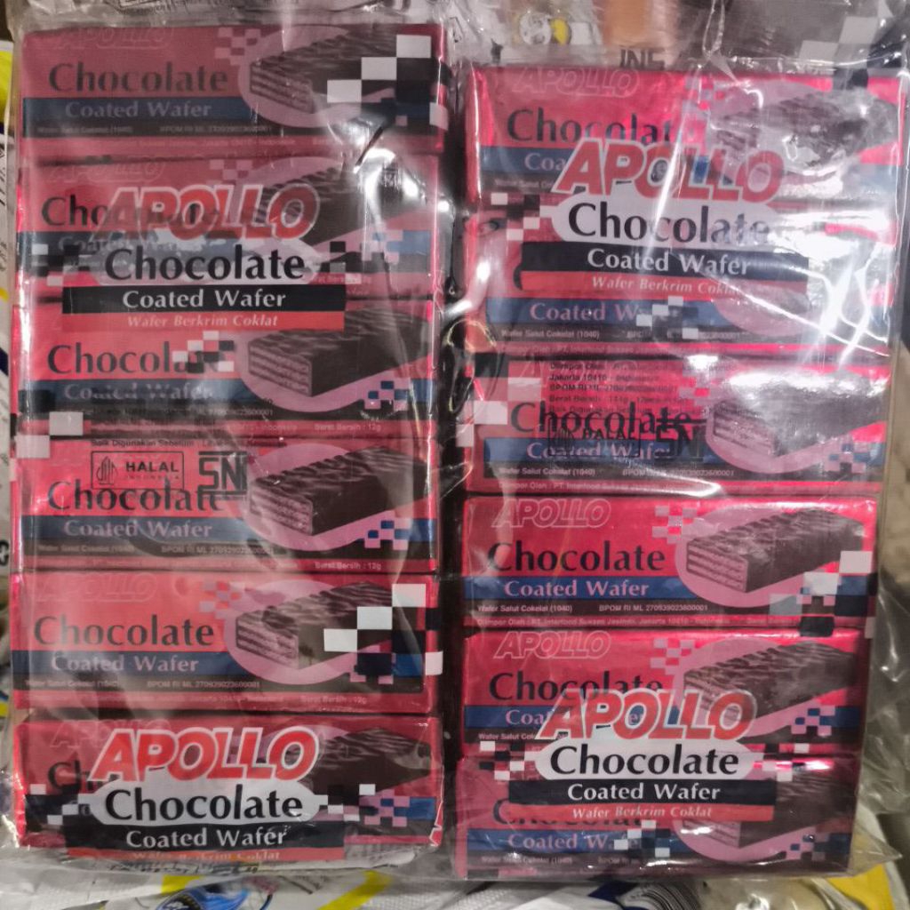 

Apollo coated wafer per pak isi 12 pcs