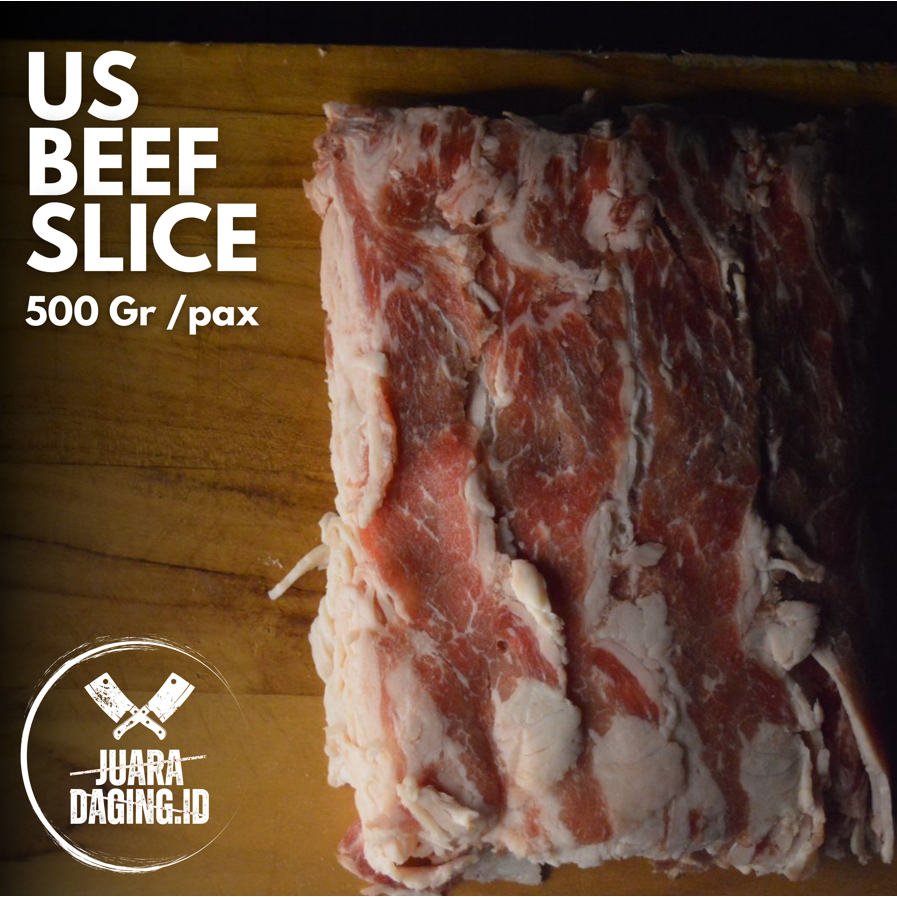 

[ Juara Daging ] US Beef Slice 500 Gr Import | Daging Sapi Slice | Grill Beef Slice Yakiniku