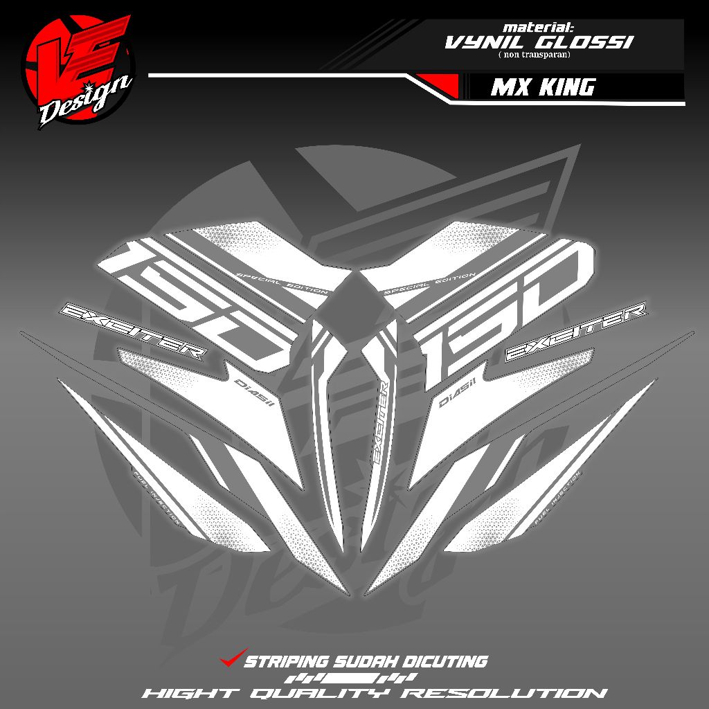 STRIPING MX KING TRANSPARAN motif exciter 150 / stripe exciter 150 / stripe y15zr