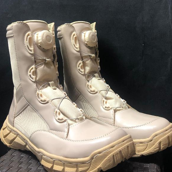 Sepatu PDL Pns Kemhan Cream Tali Biasa Dan Tali Putar