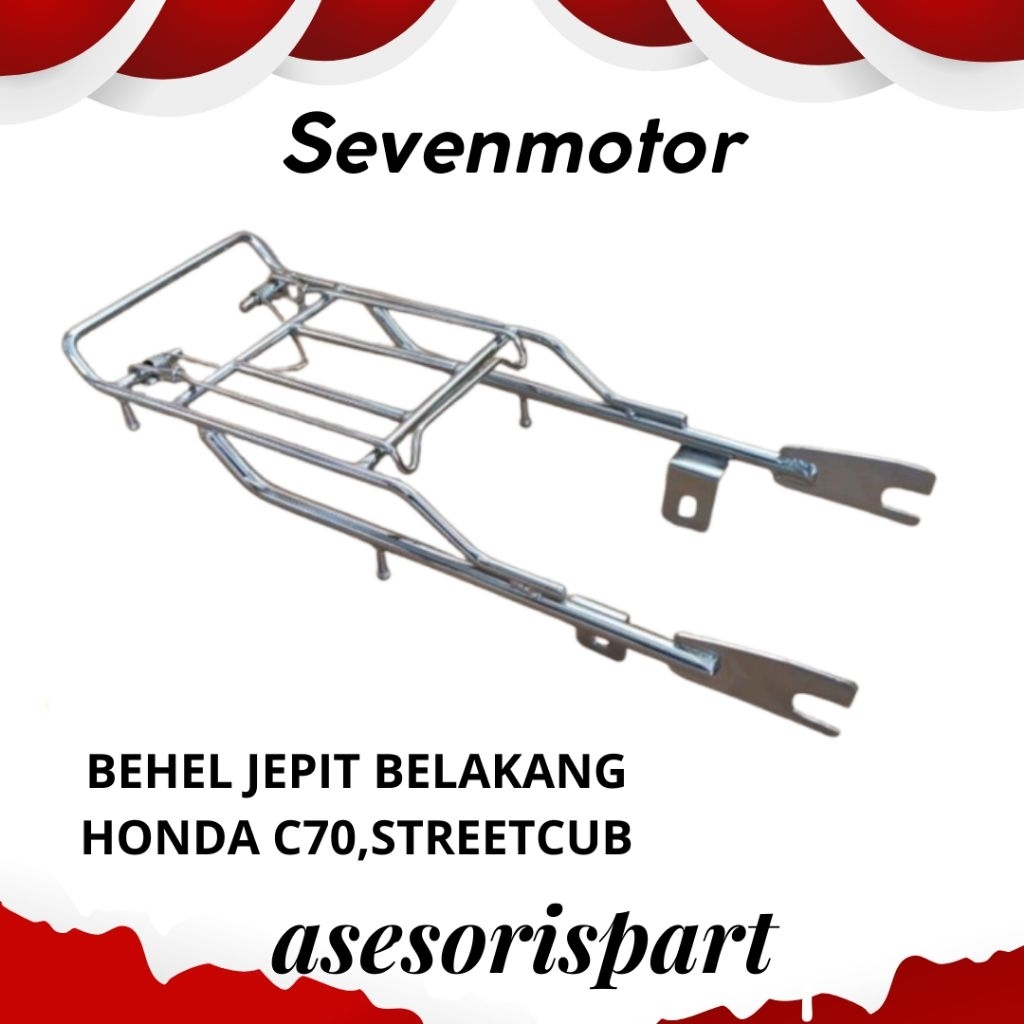 Behel Jepit Belakang Honda C70 Streetcub Bebek 70 Begel Motor