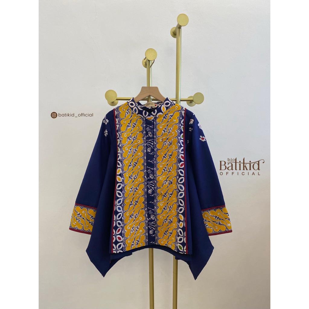 Batikid Official - blouse batik cap / atasan batik kerja wanita