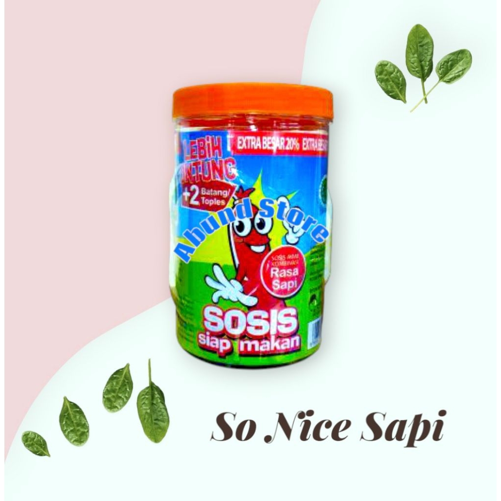 

So Nice Sosis Ayam Sapi Pedas Toples Isi 24+1 Pcs