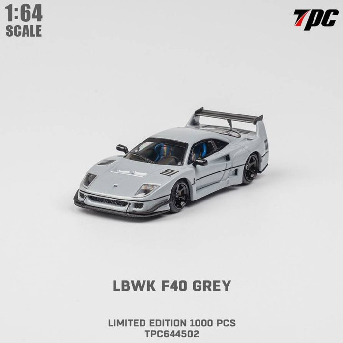 TPC 1:64 LBWK Ferrari F40 Wide Body Grey