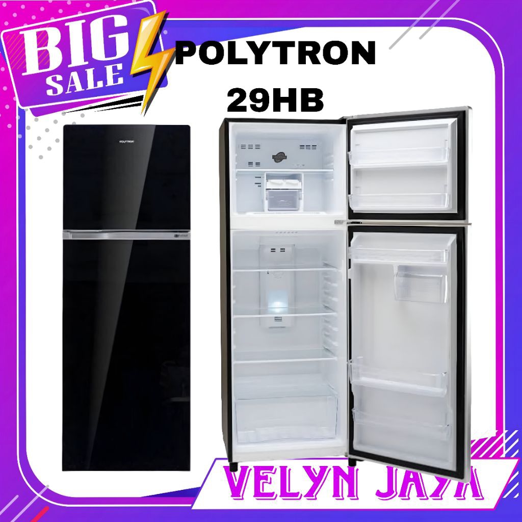 Kulkas polytron 2 pintu 260 liter kulkas 2 pintu polytron 29hb