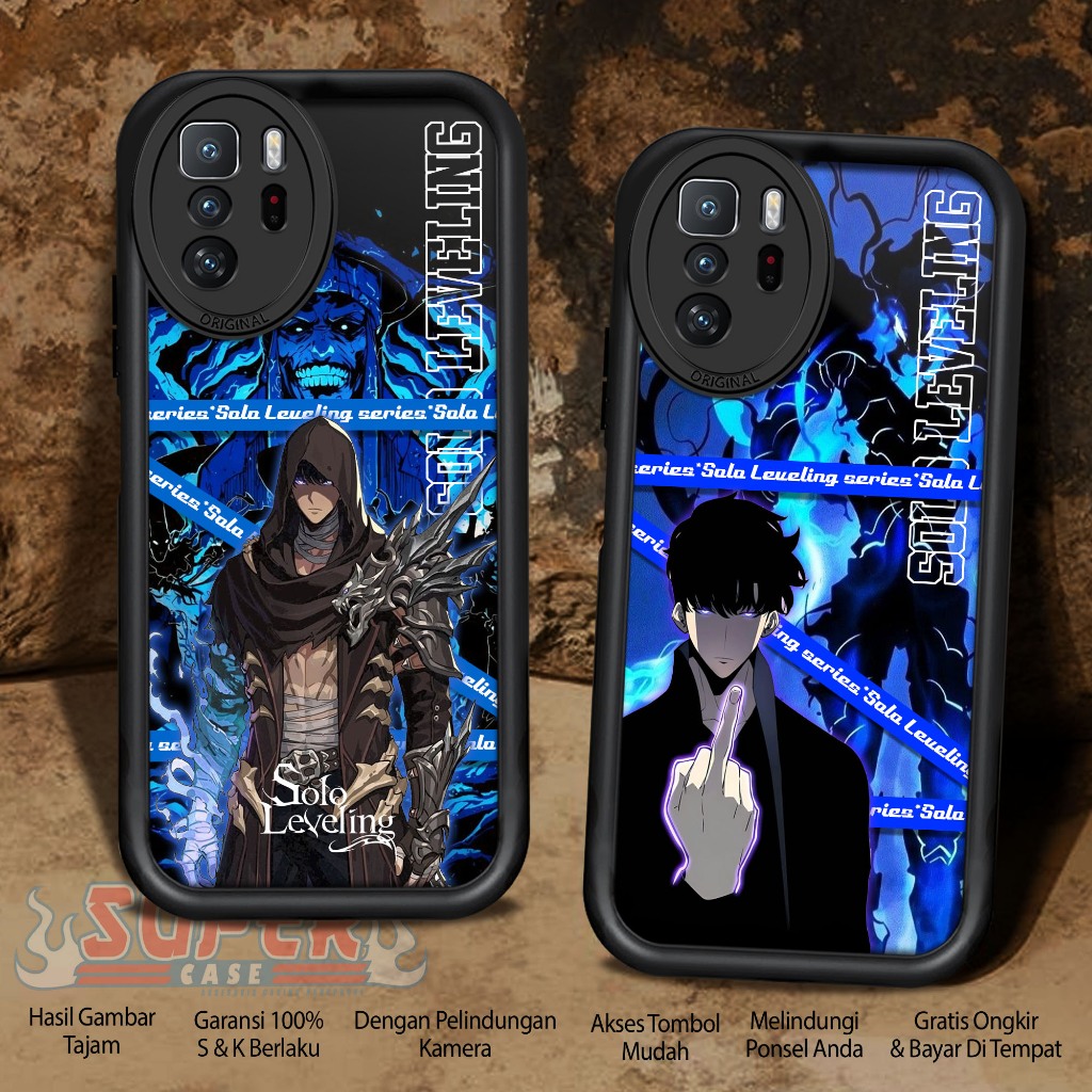 Case For REDMI NOTE 10 PRO 5G POCO X3 GT SOLOLEVELING SoftCase For HardCase For glossy kaca Anti jam