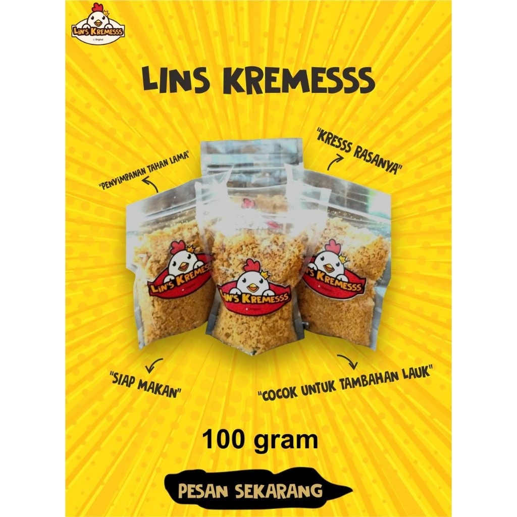 

KREMES AYAM | 100 gram | LIN'S KREMESSS