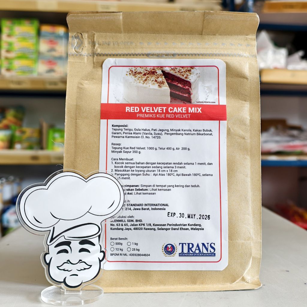 

Trans Redvelvet Mix 500Gr / Premix Trans Red Velvet / Tepung Instant RedVelvet