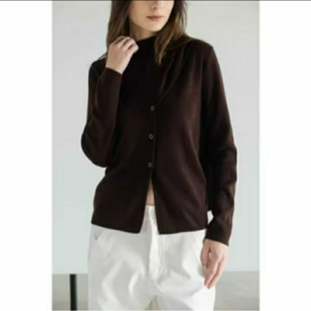 (BNWT) Orgeo Mento Top Dark Brown