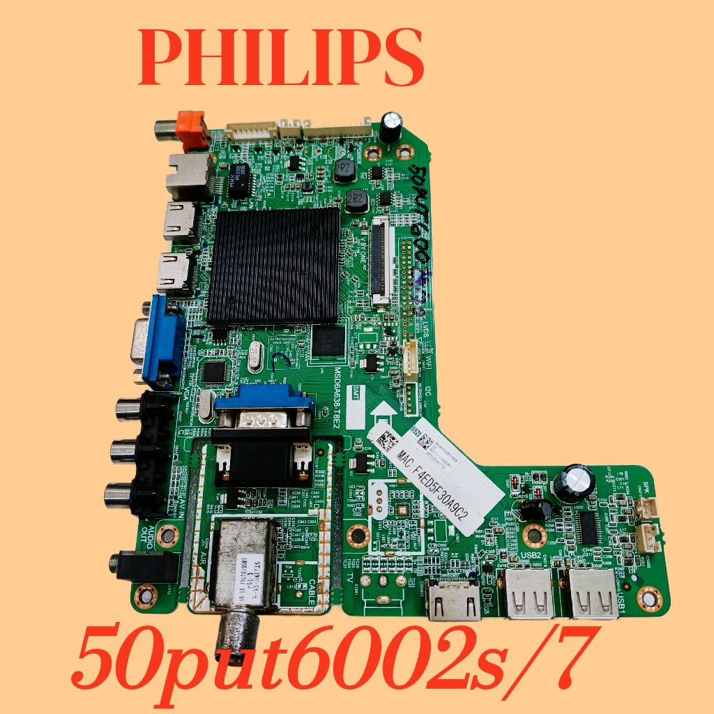 MAINBOARD TV PHILIPS 50INCI - MAINBOARD TV PHILIPS 50put6002s/7 - motherboard tv philips 50put6002s 