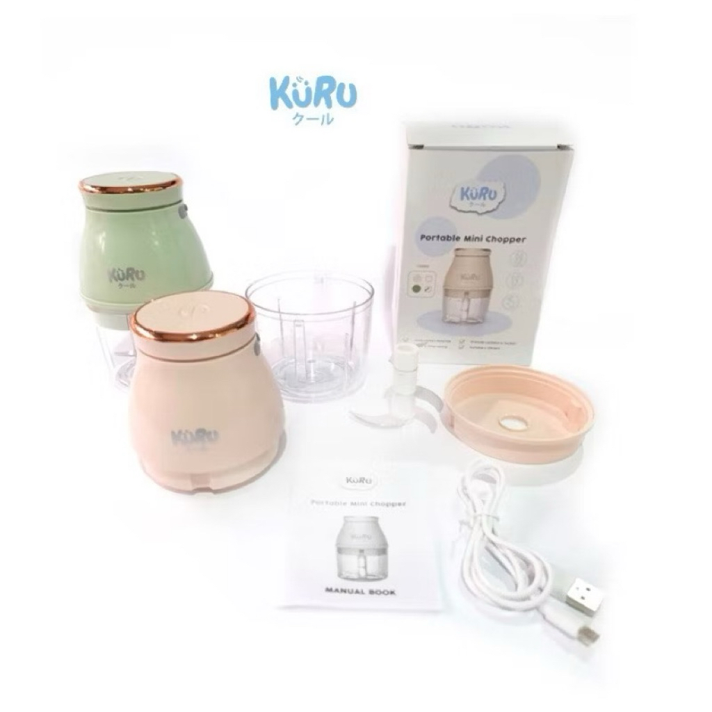 KURU PORTABLE MINI CHOPPER |BLENDER MAKANAN BAYI MPASI