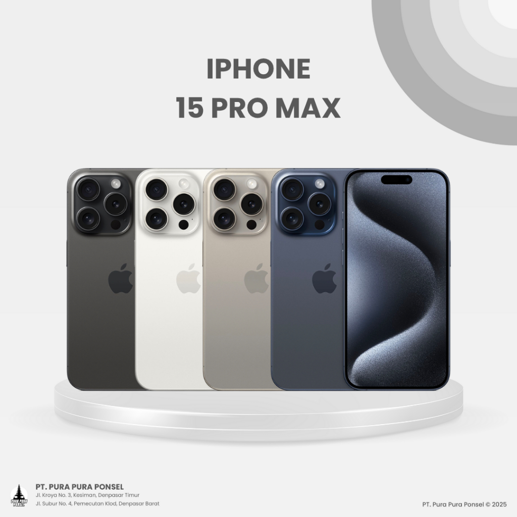 Apple iPhone 15 Pro Max BRAND NEW Second iBox Second Terdaftar | Garansi Resmi Indonesia Garansi IME