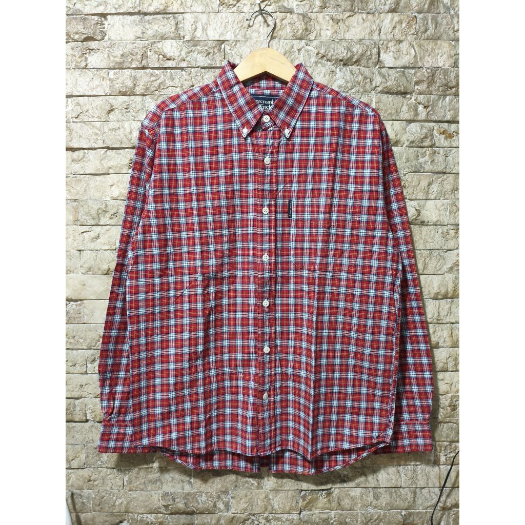 Kemeja Flannel Pria Abercrombie & Fitch