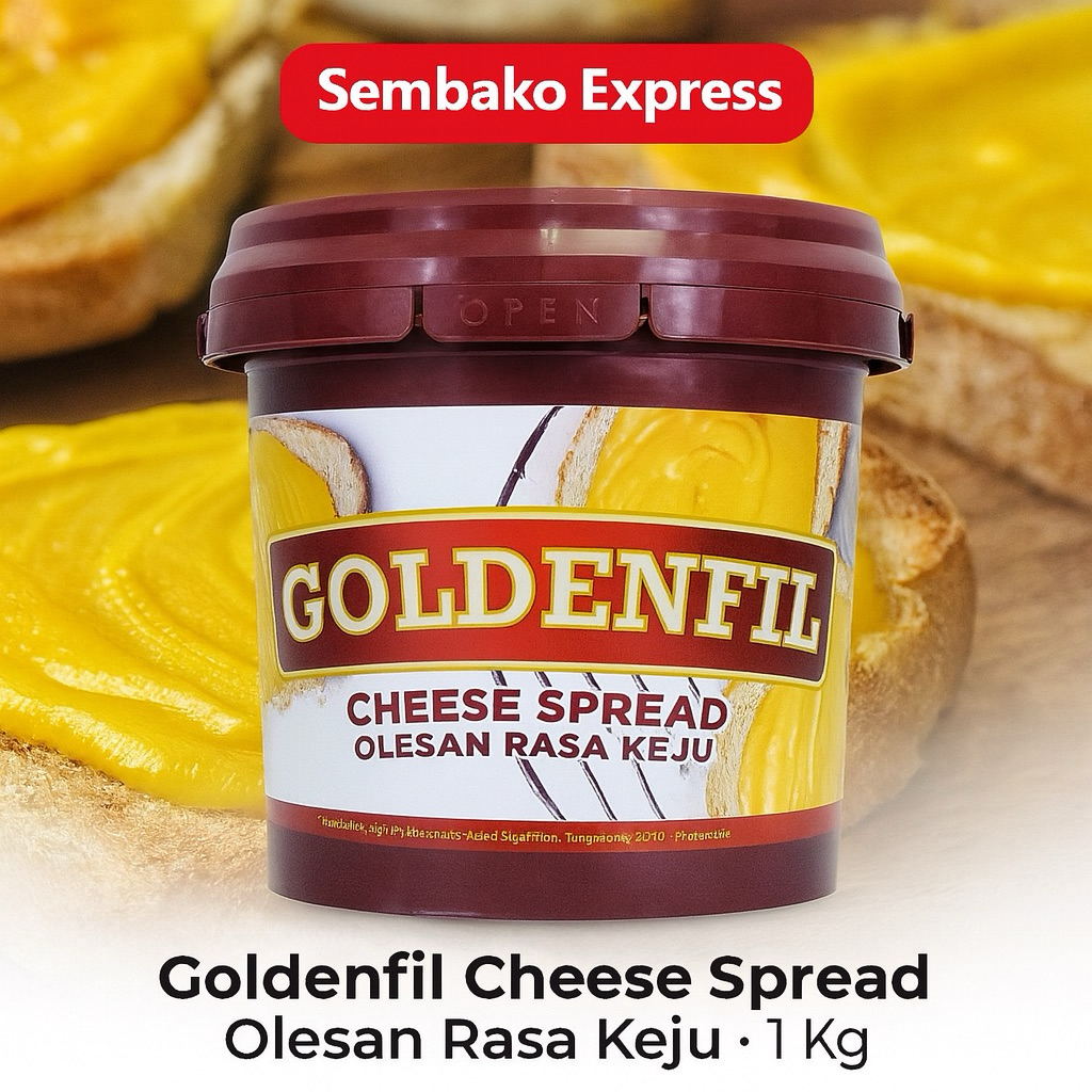 

Goldenfil Cheese Spread 1 kg – Olesan Rasa Keju