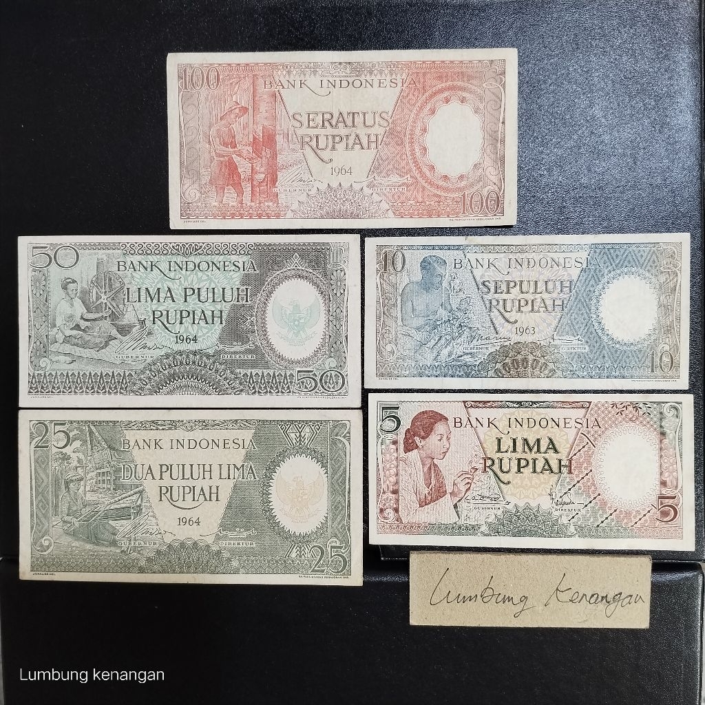 uang kuno Set seri pekerja 5 Lembar