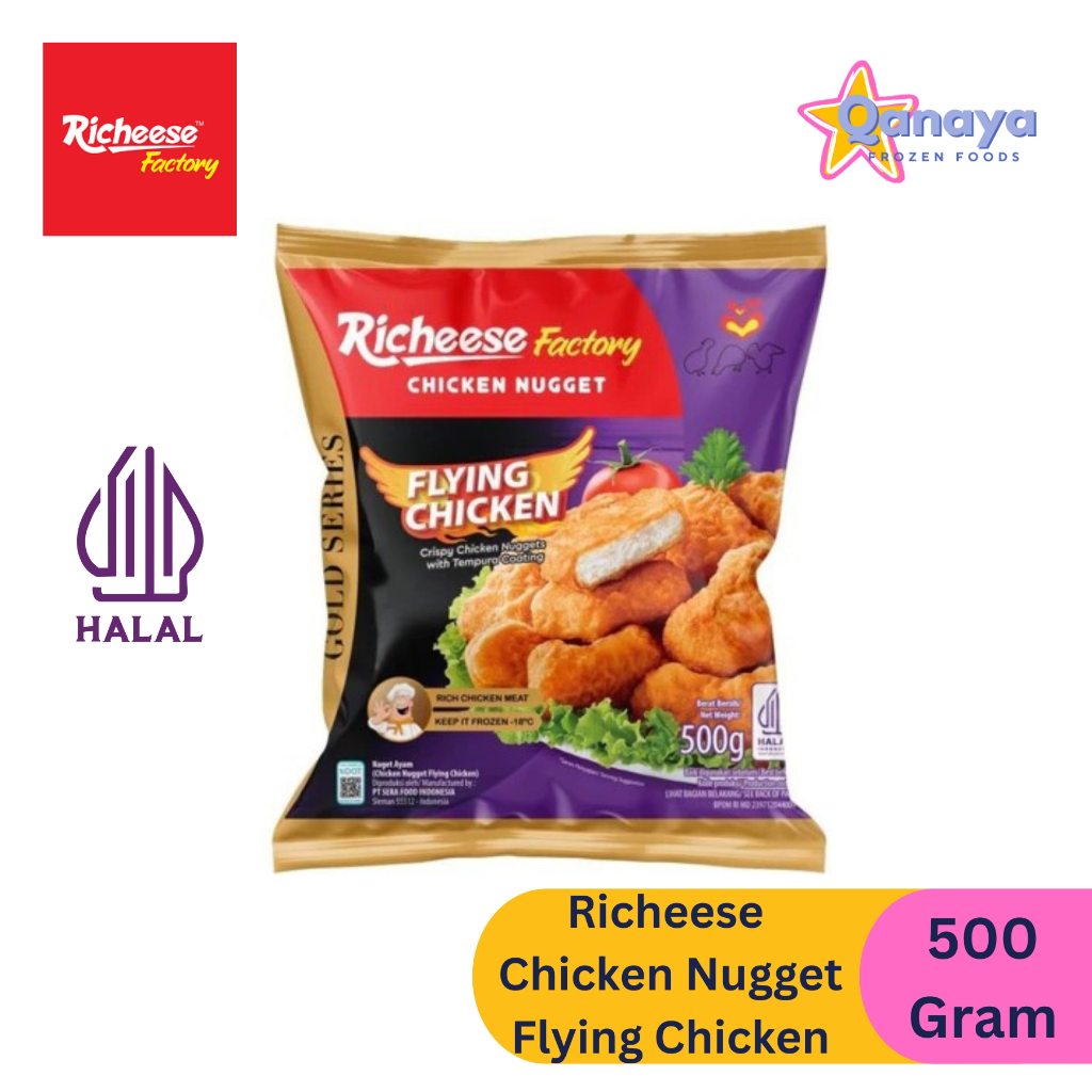 

Richeese Factory Nugget Flying Chicken 500gr Nugget Richeese Flying Chicken