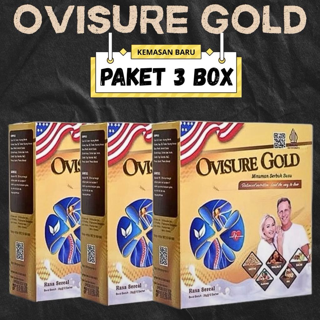 

3 BOX OVISURE GOLD SUSU BPOM , MEMBANTU MEMULIHKAN KERUSAKAN TULANG DAN SENDI SUSU ORIGINAL IMPOR USA
