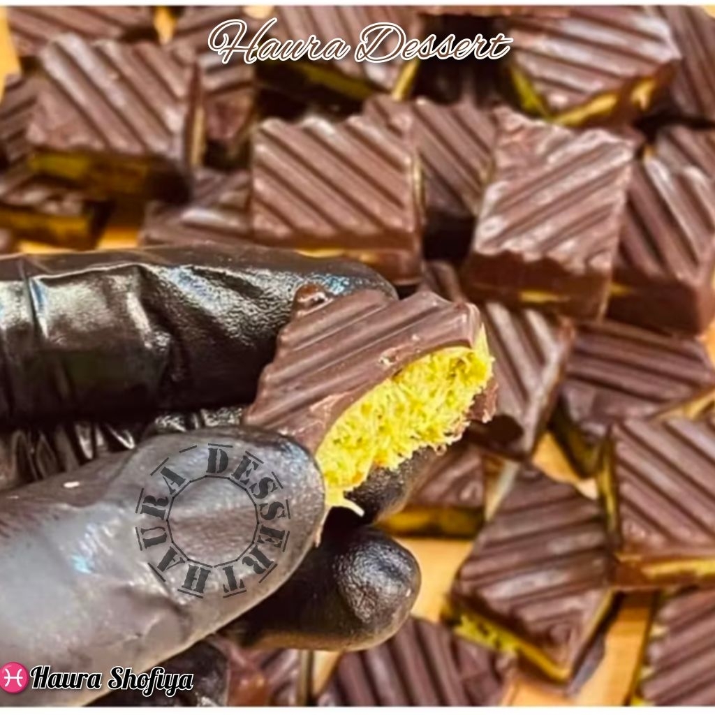 

PROMO (ISI 30 PCS) Coklat Dubai Bites Kemasan Toples Cokelat Pistachio Mini Chocolate Kunafa Crunchy