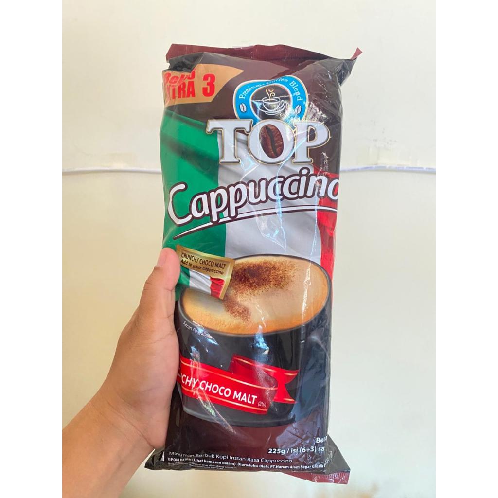 

Top Kopi Cappucino Coffee isi 9pcs / Top Cofee Cappucino isi 9 Sachet (6+3 Sachet) exp 2026