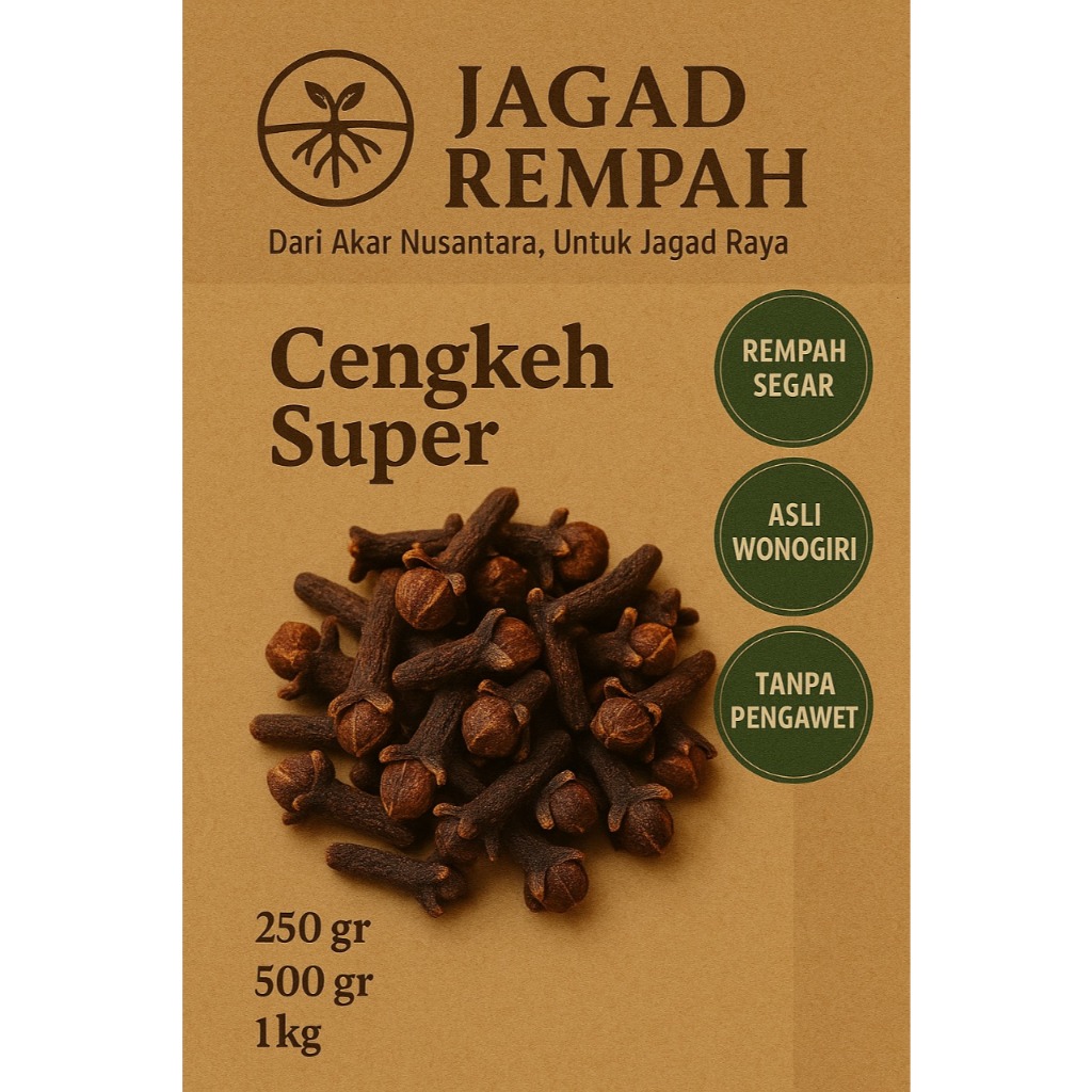 

CENGKEH KERING SUPER PREMIUM|| ASLI || 250g / 500g / 1kg
