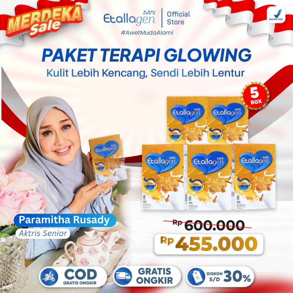 

Etallagen 5 Box Susu Etawa + Kolagen : Susu Kecantikan kulit, Bantu Atasi Masalah Tulang Nyeri Sendi