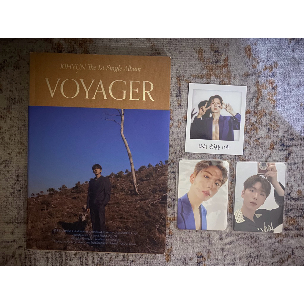 KIHYUN VOYAGER PHOTOCARD ALBUM MONSTA X OFFICIAL