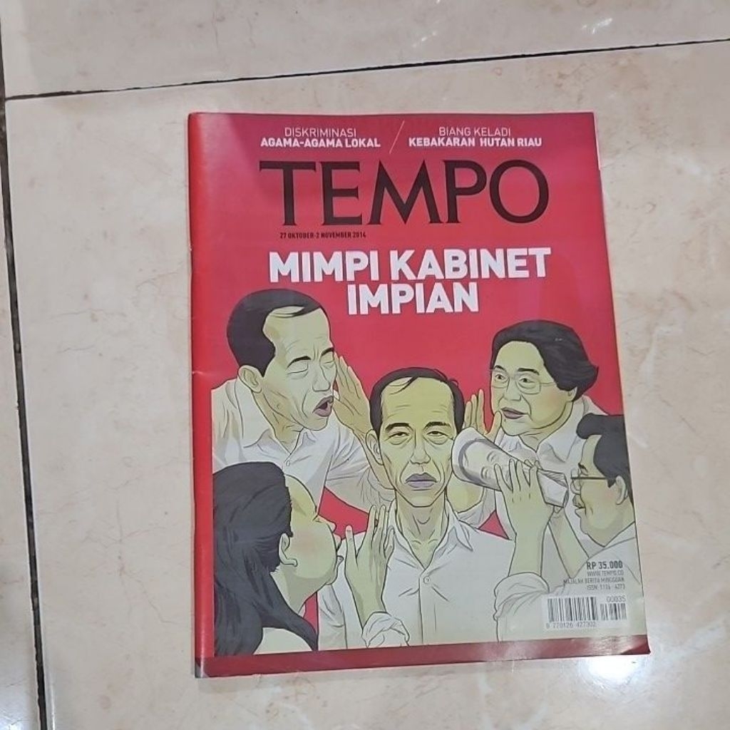 Majalah Tempo Terbaru Mimpi Kabinet Impian 27 Oktober-2 November 2014