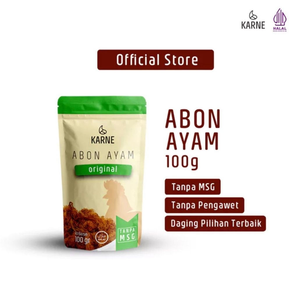

Abon Ayam Karne 100 gram - Chicken Floss Crunchy