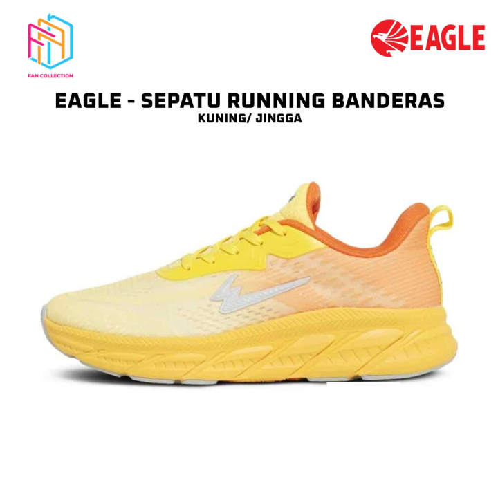 Sepatu Running EAGLE Banderas Kuning Jingga