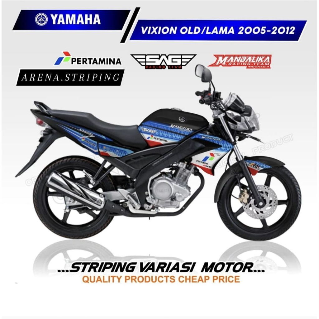 Striping variasi motor VIXION LAMA/OLD tahun 2005 - 2011 PERTAMINA